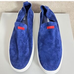 Savale Glover Navy Pig Suede  Slip On Skate Shoes Sneakers‎ Size 9.5